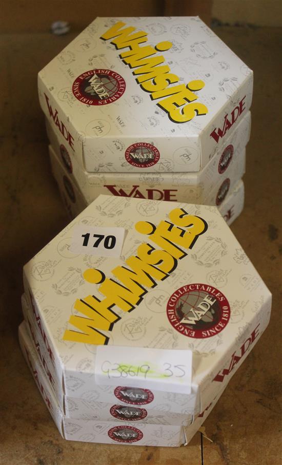 7 boxes of Wade Whimsies figures